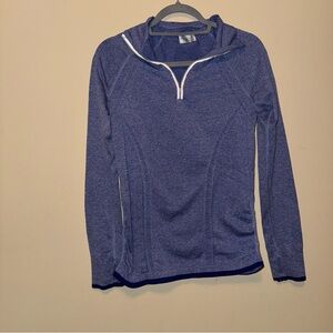 Athleta half zip long sleeve workout top
